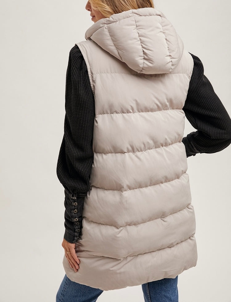 Polli Puffer Vest/Beige